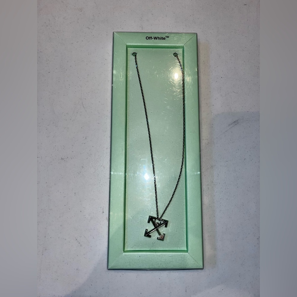 Off-White X silver necklace